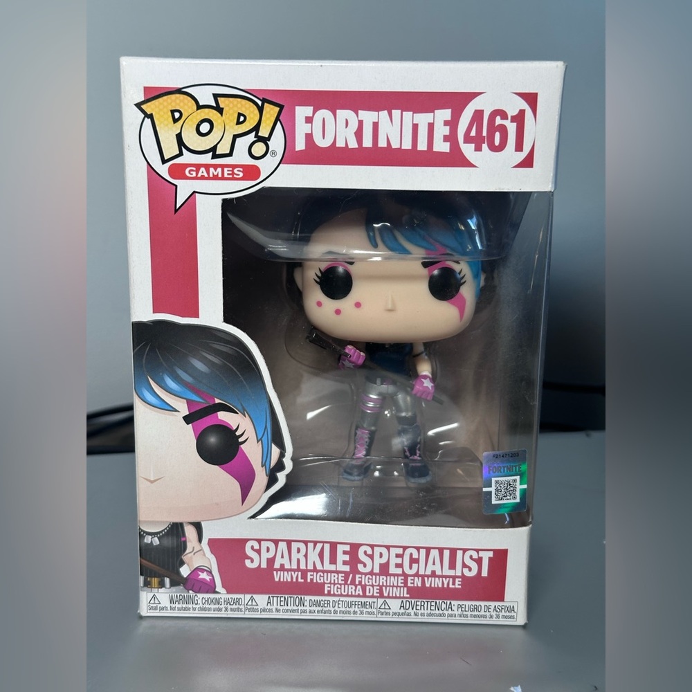 Funko Pop! Games Fortnite Sparkle Specialist‎ #461 Vinyl Figure In Box